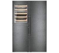 Liebherr XRCBS5295 American Fridge Freezer in Black Steel with Ice Wat