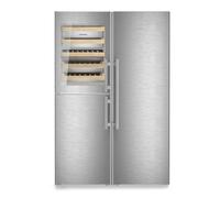 Liebherr XRCst 5295 Peak Side-by-Side Fridge Freezer with BioFresh, NoFrost & Wine Tempering Compartment - Stainless Steel