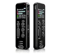 Liebssen 32GB Digital Voice Recorder HD Audio Recording Easy Operation Smart Voice Recognition A-B Repeat Password Lock Voice Activated Rechargeable Dictaphone for Meeting Interview Lecture etc.