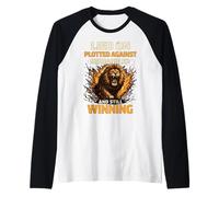 Lied on Plotted Against Mishandled and Still Winning Mindset Raglan Baseball Tee