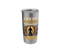 Lied on Plotted Against Mishandled and Still Winning Mindset Stainless Steel Insulated Tumbler