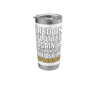 Lied on Plotted Against Mishandled and Still Winning Mindset Stainless Steel Insulated Tumbler