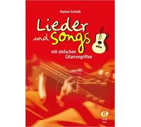 Lieder and Songs mit einfachen Gitarrengriffen, Schmidt 9783934958401 New.