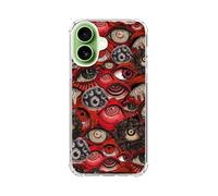 Liehad Psychedelic Gore Eyes Phone Case Compatible with iPhone 17, Scared Eyes Pattern Phone Cover, Soft Shockproof Protective TPU Case