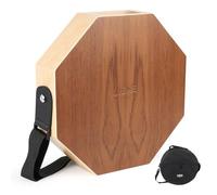LIEKE Cajon Drum 12.5 inch Portable Teak Drumhead Hand Box Drum with Birch Wood Body,Snare Wires,Bag/Strap for Adults Beginners Percussionist