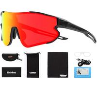 Liekkas Polarised Sports Sunglasses For Men Women Lightweight Running Cricket Cycling Glasses UV Protection