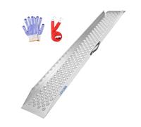 LIEKUMM 1 Pack Motorbike Ramp, 150 x 23 cm Loading Ramp, 300 kg Load Capacity Heavy Duty Car Ramps, Ramps for Mobility Scooters, Dirt Bike, Motorcycle, Trailer, ATV, UTV, Garden Tractor, Lawn Mower