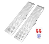 LIEKUMM 2 Pack Motorbike Ramp, 120 x 23 cm Motorcycle Ramp, 600 kg Load Capacity Heavy Duty Car Ramps, Ramps for Mobility Scooters, Dirt Bike, Motorcycle, Trailer, ATV, UTV, Garden Tractor, Lawn Mower