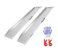 LIEKUMM 2 Pack Motorbike Ramp, 150 x 23 cm Motorcycle Ramp, 600 kg Load Capacity Heavy Duty Car Ramps, Ramps for Mobility Scooters, Dirt Bike, Motorcycle, Trailer, ATV, UTV, Garden Tractor, Lawn Mower