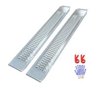 LIEKUMM 2 x 153 cm Heavy Duty Van Ramps, 440 kg Capacity Motorcycle Loading Ramps for Motorbike, Mobility Scooter, Bike, ATVs, UTVs, Tractor, Lawnmower