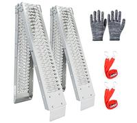 LIEKUMM 2PCS Motorcycle Ramp, 210 x 22 cm Motorbike Ramps for Vans, 440 kg Capacity Van Loading Ramp Folding, Ramps for Mobility Scooters, Dirt Bike, Motorcycle, Trailer, ATV, UTV, Tractor, Lawn Mower