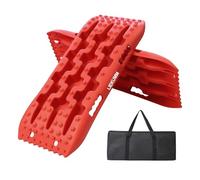 LIEKUMM 2pcs Traction Boards 69 x 27.5 cm - Heavy Duty Recovery Track board for Mud & Snow, Rigid Tyre Grip Ladders to Stop Wheel Spin, Off-Road Recovery Gear Alternative to Snow Chains & Socks