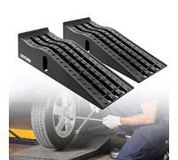 LIEKUMM Car Ramps Heavy Duty x 2, 3 Ton Capacity, Professional Vehicle Ramps for Oil Change and Maintenance, Ideal Motorhome Levelling Ramps for Campervan, Caravan, Van, Lorry and SUV