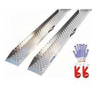 LIEKUMM Heavy Duty Loading Ramps, 150 x 23 cm Heavy Duty Vehicle Ramps, 600 kg Capacity Steel Motorbike Ramps for Vans, Lawn Tractors, Motorcycles, ATVs, Mobility Scooters, Wheelchairs, Bikes