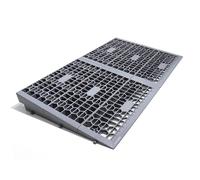 LIEKUMM Threshold Ramp 7.5 cm Rise, 1400 kg Load Capacity Threshold Ramps for Wheelchairs, Portable Disability Ramp for Wheelchairs, Mobility Scooters, Bicycles, Steps, Stairs, Curbs