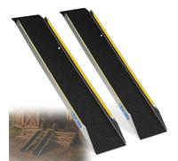 LIEKUMM Wider Loading Ramps 120 x 28 cm, Aluminium Portable Motorbike Ramp, 600 kg Load Capacity Heavy Duty Vehicle Ramps for Van, Quad ATV, UTV, Lawn mower, Trailers Dirt Bikes, Trolleys, Motorcycle