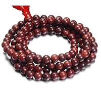 LIELA Wooden Bead Mala Rose Wood With Pure Rose Fragrance 108+1 Holy Beads and Tassel for Mantra Jaap, Prayer Meditation and Wearing for Men and Women
