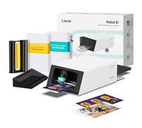 Liene PixCut S1 Color Sticker Printer & Cutting Machine - All-in-One Sticker Maker for DIY Crafts, Custom Labels & Gifts. Thermal Dye-Sublimation Photo Printer, 300 DPI, Precise AI Auto-Cutting