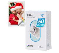 Liene Zink Photo Paper 2x3" 50 Sheets, Premium Photo Printer Paper w/Adhesive Back, Waterproof, Smudge Proof, Tear Proof, Instant Photo Paper