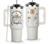 LIERIE8888 Mothers Day Gifts for Book Lover - Just One More Chapter Tumbler 40Oz, Book Lover Gifts for Women, Gift for Readers Women, Bookish Cups, Reading Tumbler, One More Chapter Mug, Books Cups