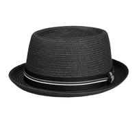 Lierys Dawleys Pork Pie Toyo Straw Hat by Women/Men - Summer Spring-Summer - L (58-59 cm) Black