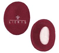 Lierys Ear Muffs Women/Men - Ear Warmers Lined with Fleece - Protection Against the Wind/Cold - Ear Muffs in 3 Sizes - Entirely encases the Ear - Autumn/Winter Bordeaux S