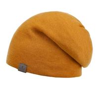 Lierys Fine Merino Long Beanie Men's/Women's (Length: 30 cm) - Made in Germany - Knitted hat Made from Merino Wool - Winter hat in one Size (54-61 cm) - Autumn/Winter Mustard One Size
