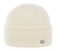 Lierys Giro Beanie with Turn-Up - Unisex Winter Hat - Organic Cotton - Made in Germany Cream White One Size