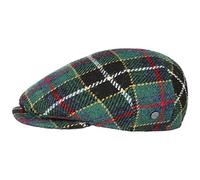 Lierys Harris Tweed Flat Cap Made in Italy Men Autumn Winter Green 59 cm