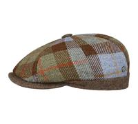 Lierys Millersburgh Flat Cap Checked Overcheck Made in Italy Men Autumn Winter Green-Brown