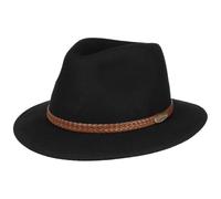 Lierys Rollable Wool Felt Hat Water-Repellent Crush-Resistant Made in Italy Men Fall/Winter Black