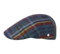Lierys Shetland Wool Flat Cap Men Made in Italy Autumn Winter Blue