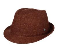 Lierys Shetland Wool Trilby Fedora Handmade Melange Wool Made in Italy Men Autumn Winter