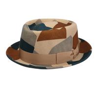Lierys Vinton Pork Pie Wool Hat by Women/Men - Made in Italy Porkpie with Grosgrain Band Autumn-Winter Autumn Winter - XL (60-61 cm) Beige