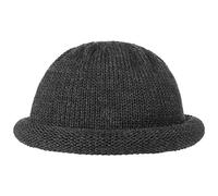 Lierys Winter Docker hat Women/Men - Made in Germany - Beanie Made of New Wool - Functional Knitted hat - Wool hat Autumn/Winter Anthracite One Size