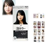 Lies Bubble Hair Color, Lies Hair Dye, Bubble Hair Dye Milk Tea Brown, Home Hair Dye Pure Plant Extract, Bubble Hair Color Kit, Natural Bubble Plant Hair Dye for All Hair Types (Black)