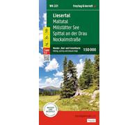 Liesertal, Wander-, Rad- und Freizeitkarte 1:50.000, freytag & berndt, WK 221: Maltatal - Millstätter See - Spittal an der Drau - Nockalmstraße, mit APP, wasserfest und reißfest