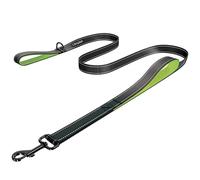 LIEVUIKEN Dog Leash 6ft Long, Double Handle Dog Leash for Safety Control Training, Heavy Duty Dog Leads with Traffic Padded Handles, Reflective Leashes for Small Medium Large Dogs(6ft, Black Green)