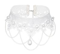LIEWEI Boutique Shop UK Gothic Lace Choker Necklace Elegant Victorian Collar Jewelry for Women Adjustable Halloween Cosplay Accessory