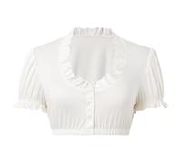 LIEWEI Boutique Shop UK Traditional German Oktoberfest Shirt Classic Square Collar White Beer Festival Costume Blouse(XXXL)