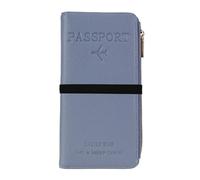 LIEWEI Boutique Shop UK Travel Passport Holder Credit Card Bag Versatile Multifunctional Zipper ID Storage Cover Passport Sleeve(Blu)