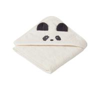 Liewood Albert bath cape towel with hood 70x70 cm Panda crème de la crème
