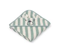 Liewood Albert hooded towel 70x70 cm Peppermint-creme de la creme