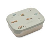 Liewood Arthur lunchbox 13.5x17 cm Vehicles-dove blue mix