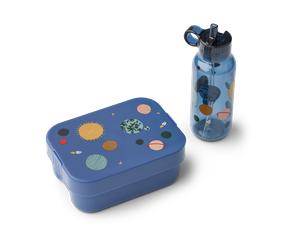 Liewood Chelsey printed lunchbox set 2 pieces Universe-Classic navy