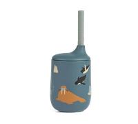 Liewood Ellis printed sippy cup with straw 23 rctic Sea-Ocean view