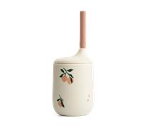Liewood Ellis printed sippy cup with straw 23 cl Peach-Sea shell mix