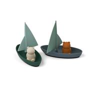 Liewood Ensley bath toy boats, 2 pieces Whale blue multi mix