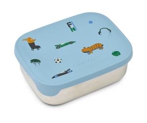 LIEWOOD - Kid's Arthur Printed Lunchbox - Food storage size 5,5 x 13 x 17 cm, blue