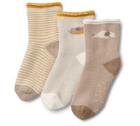 LIEWOOD - Kid's Eloy Baby Socks 3-Pack - Sports socks size 17-18, sand